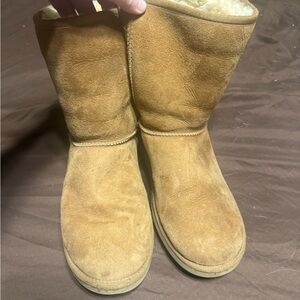 Shearling-Lined Suede Winter Boots - Chestnut